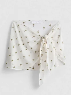 Strand-Sarong mit Muster