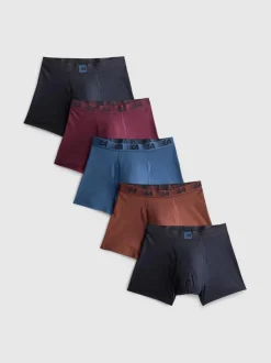 Stretch-Boxershorts mit Logo-Bund, 5er-Pack