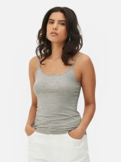Stretch-Camisole mit U-Ausschnitt