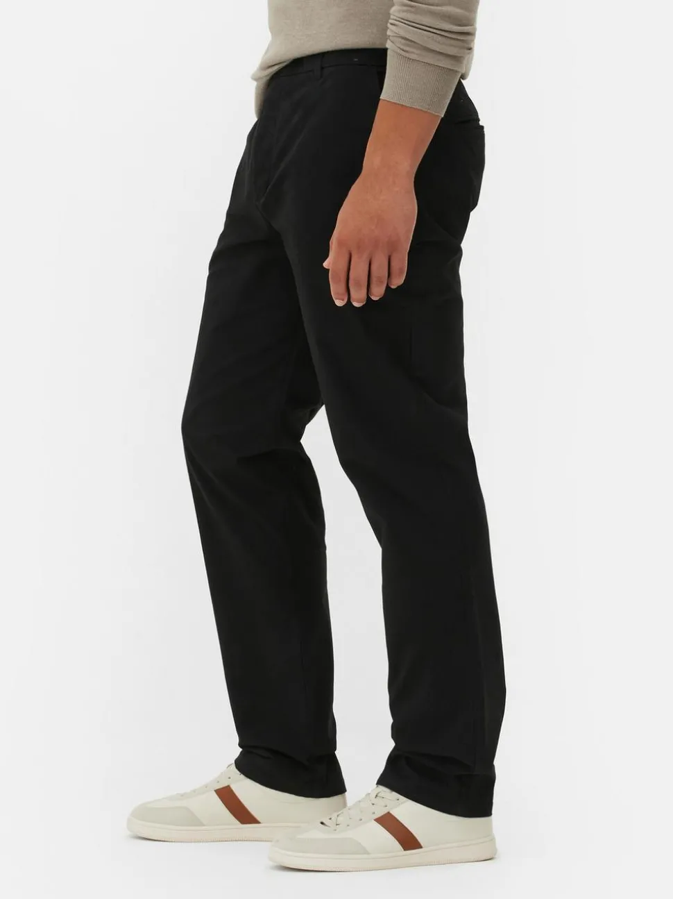 Stretch-Chinohose mit geradem Bein