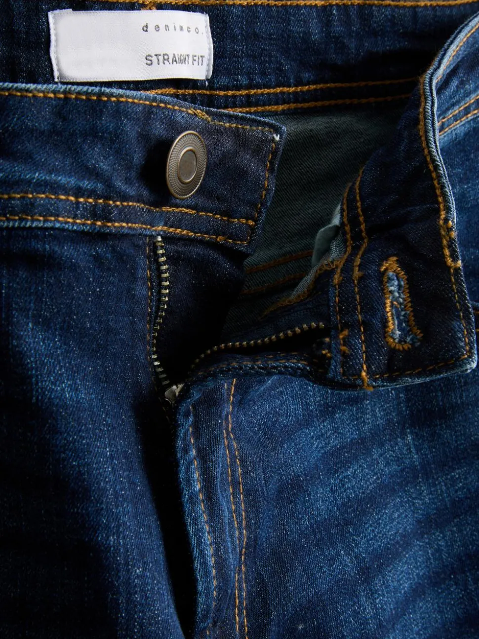 Stretch-Jeans mit geradem Bein