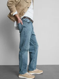 Stretch-Jeans mit geradem Bein
