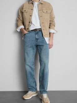 Stretch-Jeans mit geradem Bein