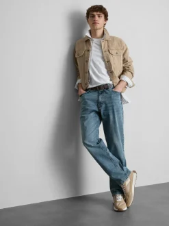 Stretch-Jeans mit geradem Bein
