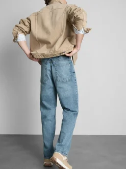 Stretch-Jeans mit geradem Bein