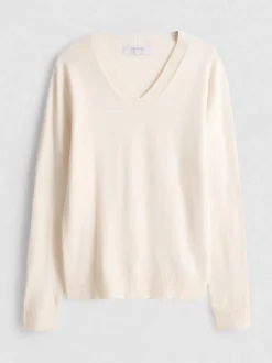 Strickpullover mit V-Ausschnitt