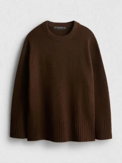 Strickpullover mit weiten Ärmeln