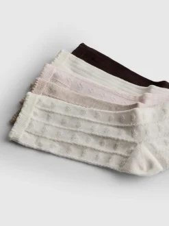 Strukturierte Crewsocken, 5er-Pack