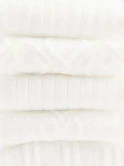 Strukturierte Crewsocken, 5er-Pack