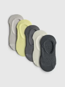 Strukturierte Füßlinge, 5er-Pack