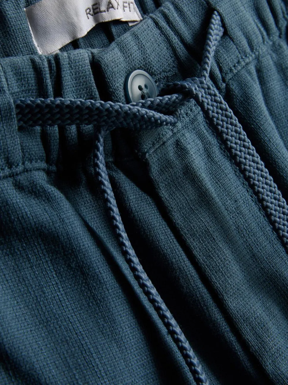 Strukturierte Hose mit Kordelzug