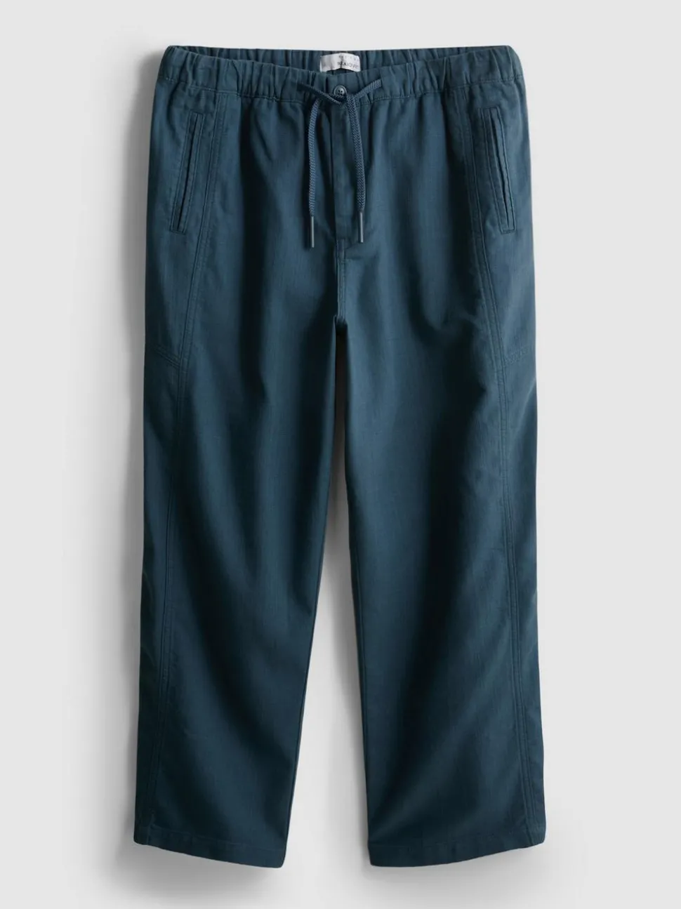 Strukturierte Hose mit Kordelzug