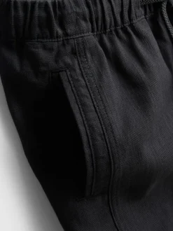 Strukturierte Hose mit Kordelzug