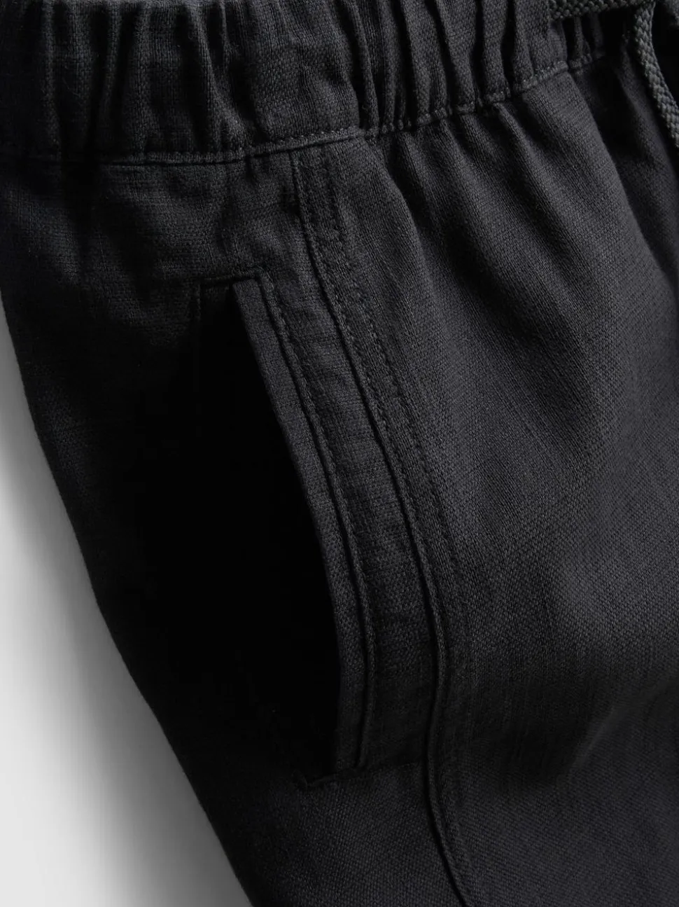 Strukturierte Hose mit Kordelzug