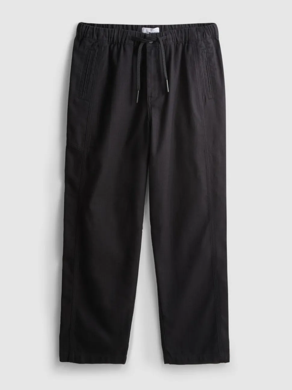 Strukturierte Hose mit Kordelzug