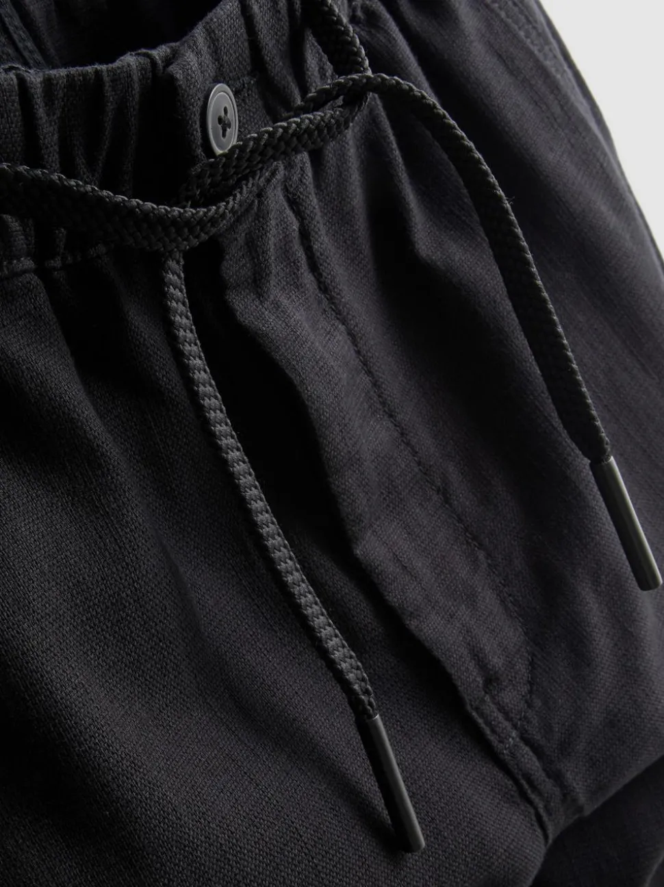 Strukturierte Hose mit Kordelzug