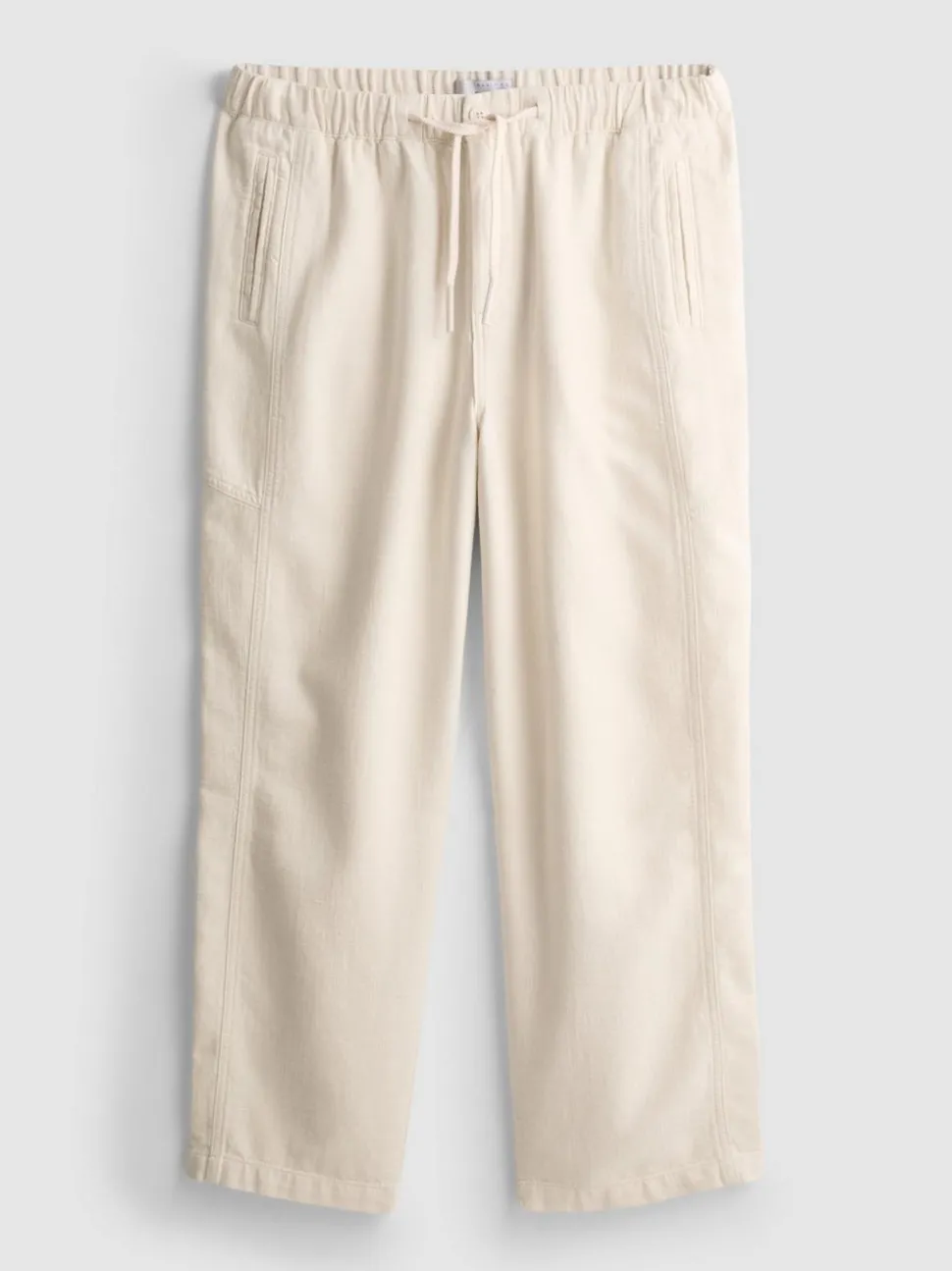 Strukturierte Hose mit Kordelzug