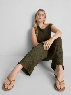 Strukturierte Marlene-Hose