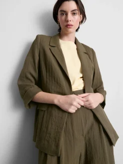 Strukturierter Blazer mit Reverskragen