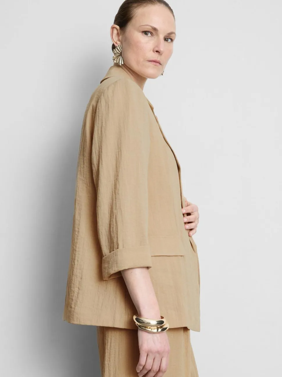 Strukturierter Blazer mit Reverskragen