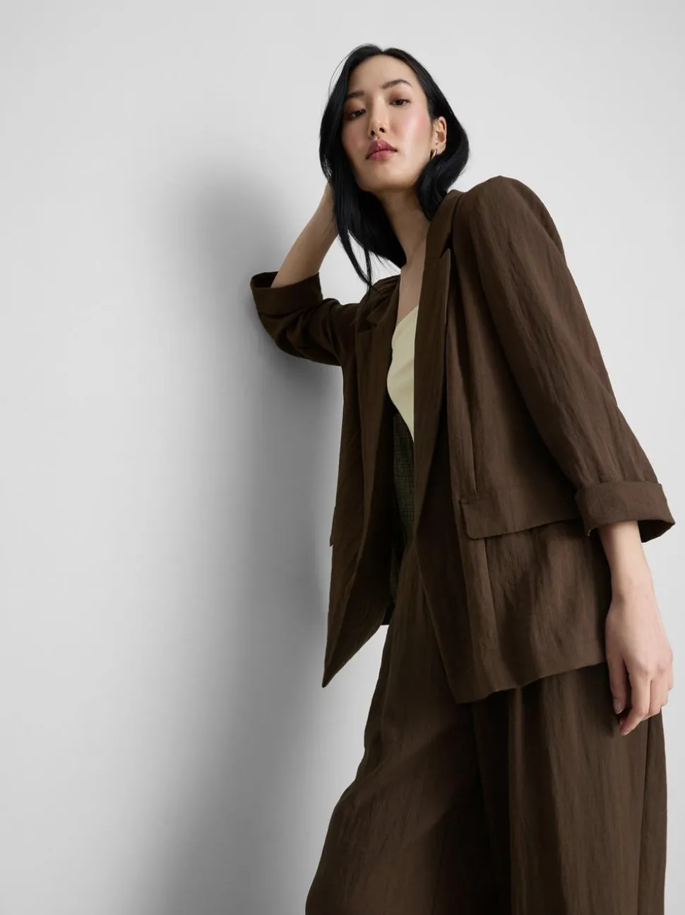 Strukturierter Blazer mit Reverskragen