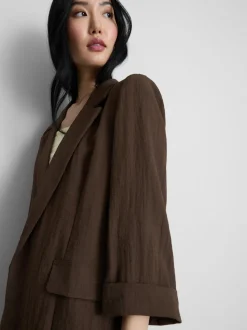 Strukturierter Blazer mit Reverskragen