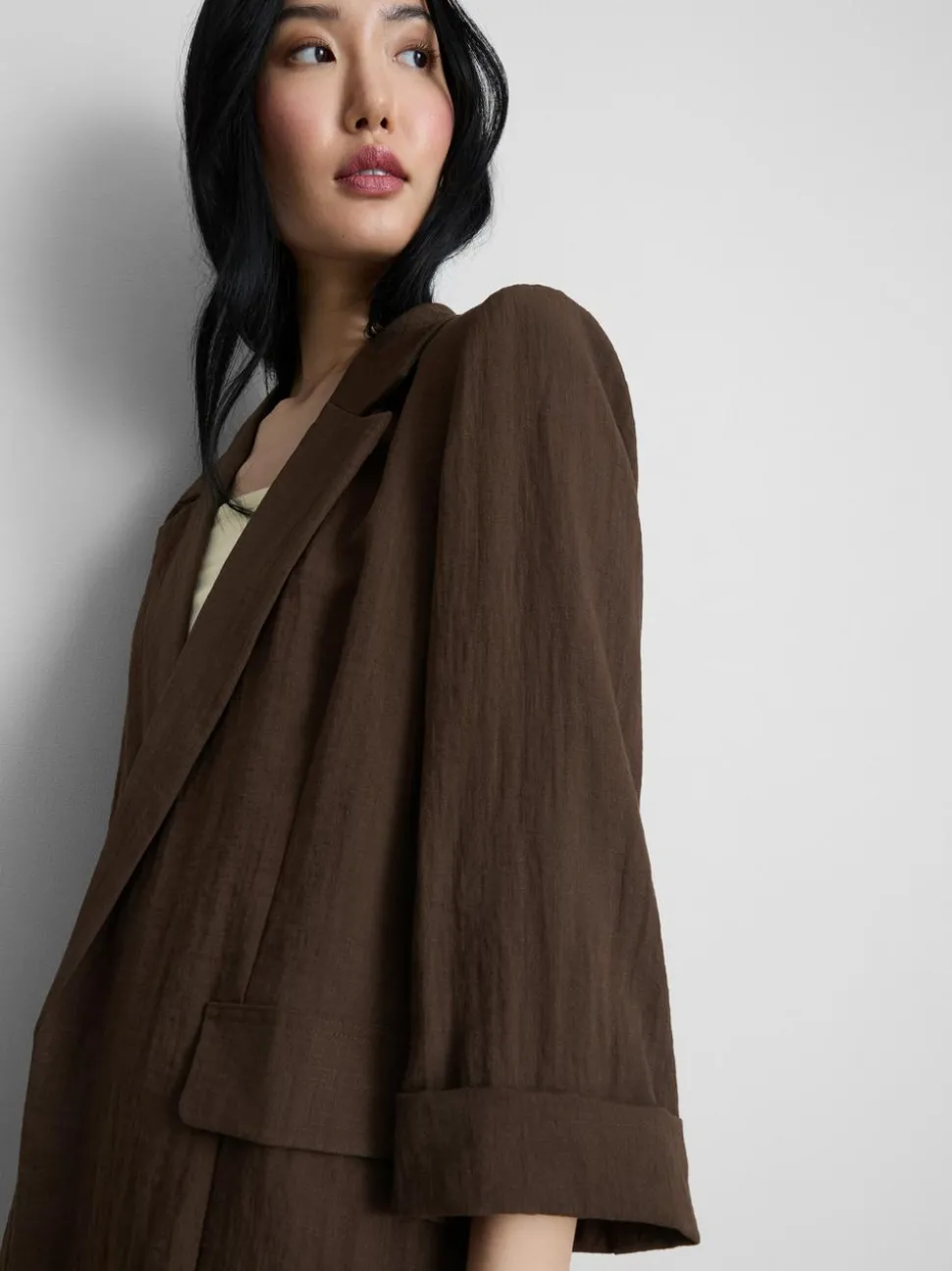Strukturierter Blazer mit Reverskragen