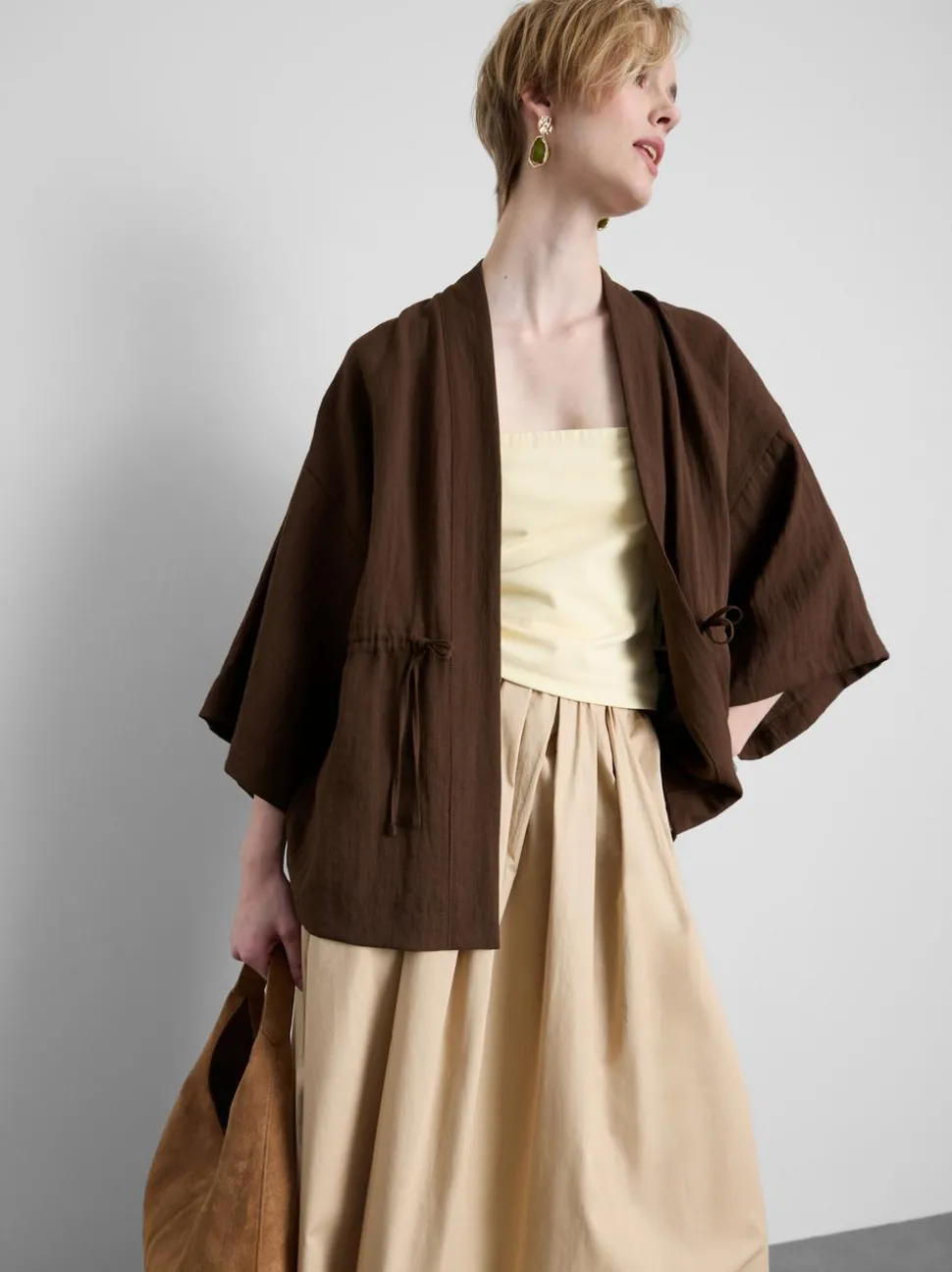 Strukturierter Kimono zum Binden