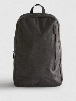 Strukturierter Rucksack mit Reißverschluss