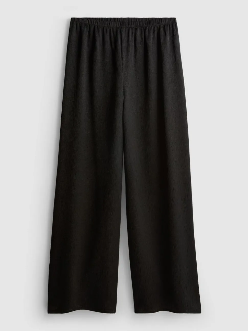 Strukturierte Satinhose mit geradem Bein