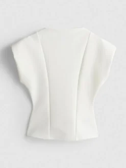 Strukturiertes „By Coleen“ Krepp-Oberteil