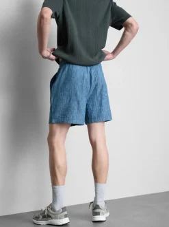 Strukturierte Shorts mit Kordelzug