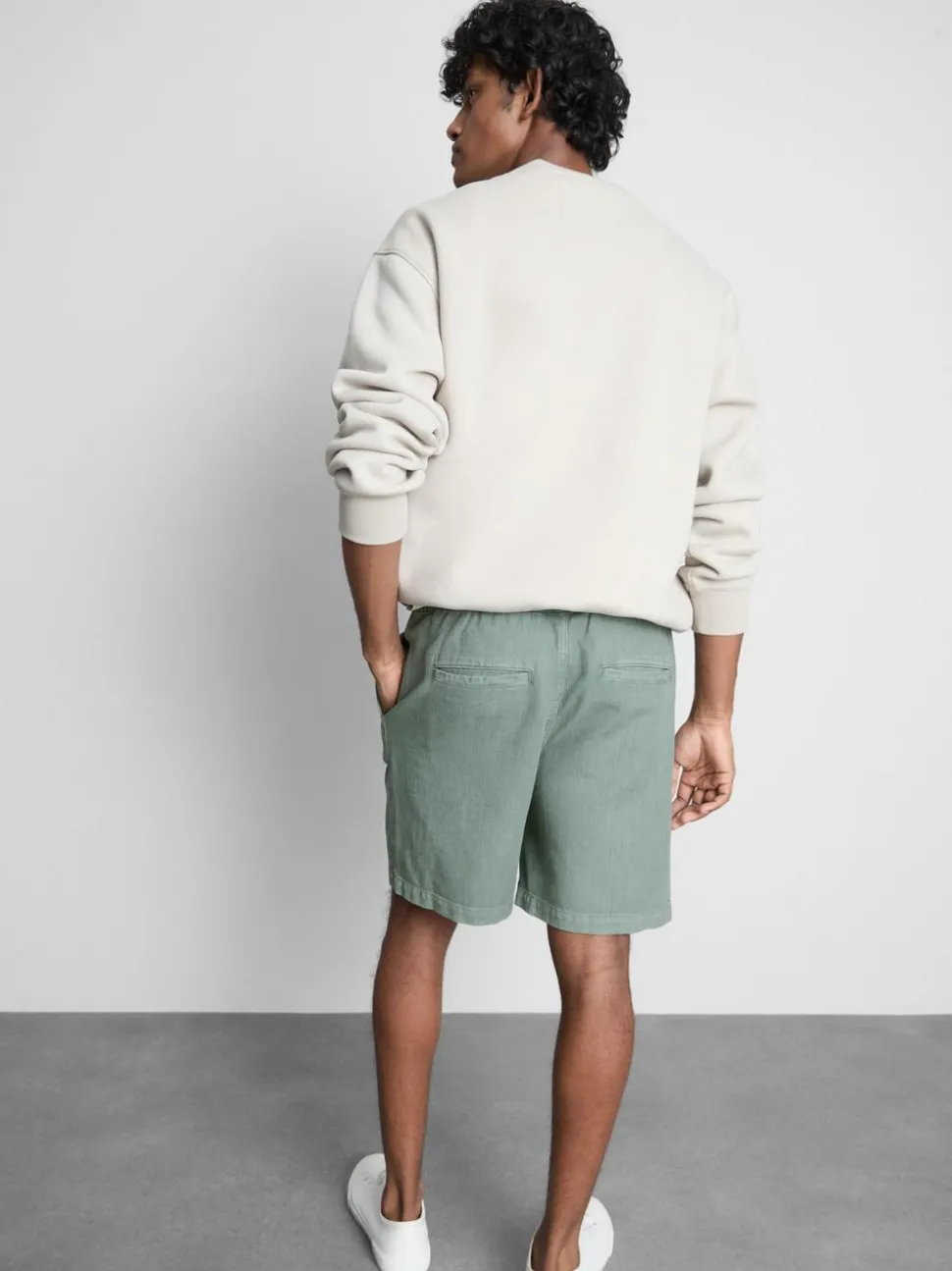 Strukturierte Shorts mit Kordelzug