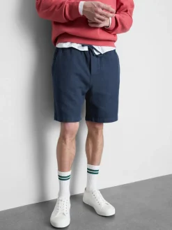 Strukturierte Shorts mit Kordelzug