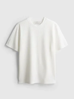 Strukturiertes, kurzärmeliges T-Shirt
