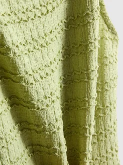 Strukturiertes Minikleid in Knitteroptik