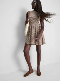 Strukturiertes Minikleid in Knitteroptik