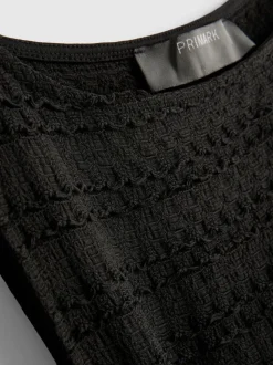 Strukturiertes Minikleid in Knitteroptik