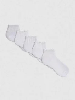 Strukturierte Socken in Viertellänge, 5er-Pack