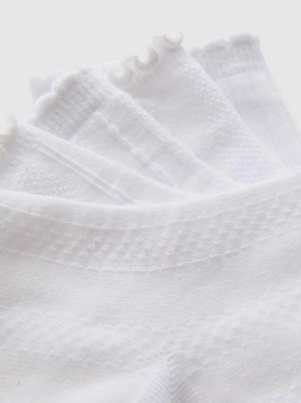Strukturierte Socken in Viertellänge, 5er-Pack