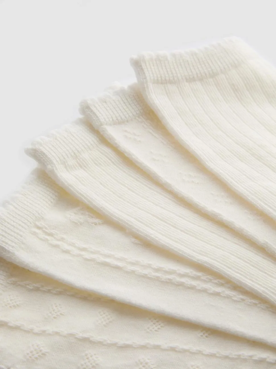 Strukturierte Socken mit hohem Baumwollanteil, 5er-Pack