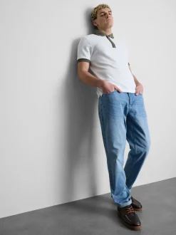 Strukturiertes Poloshirt