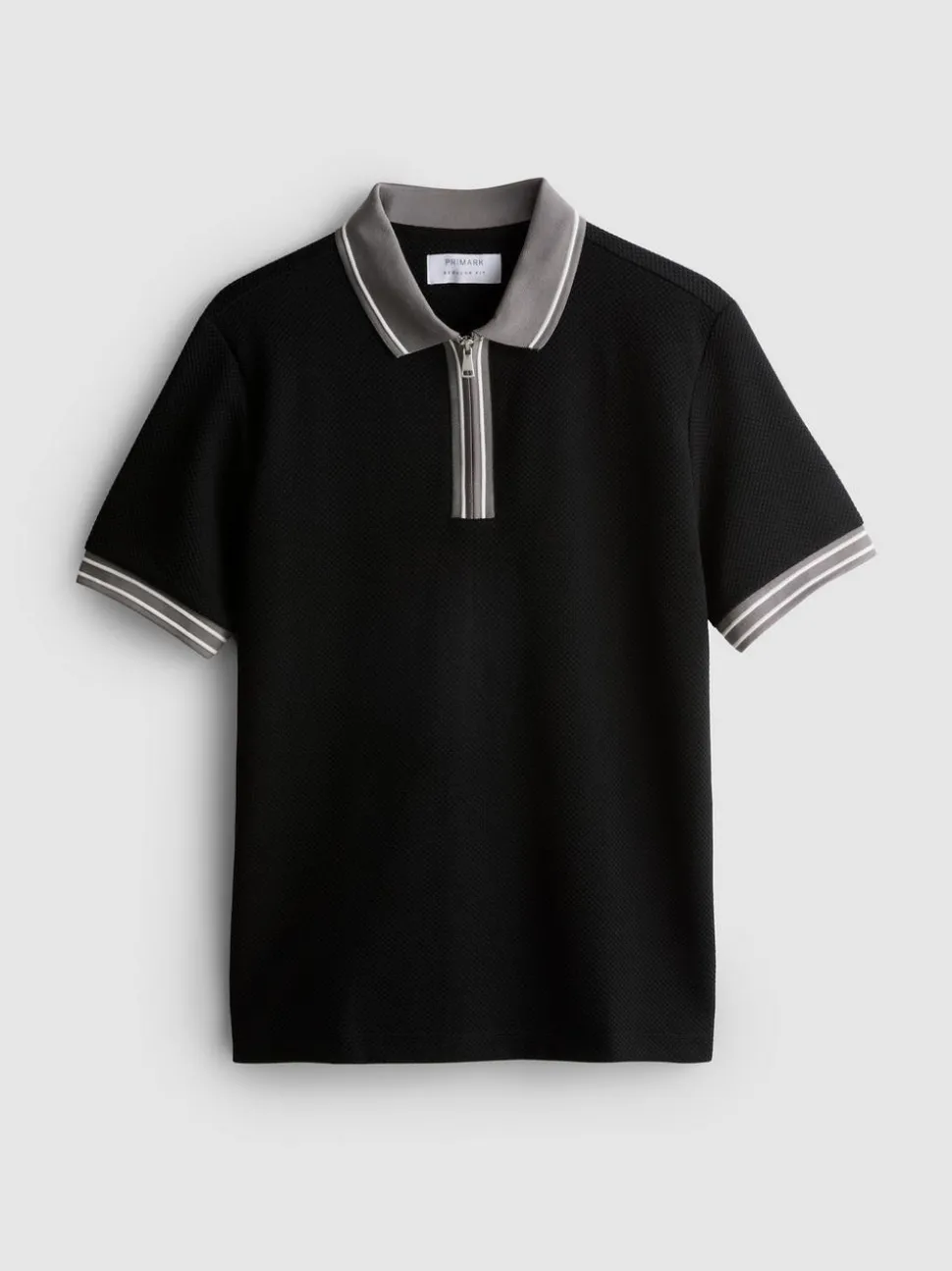 Strukturiertes Poloshirt