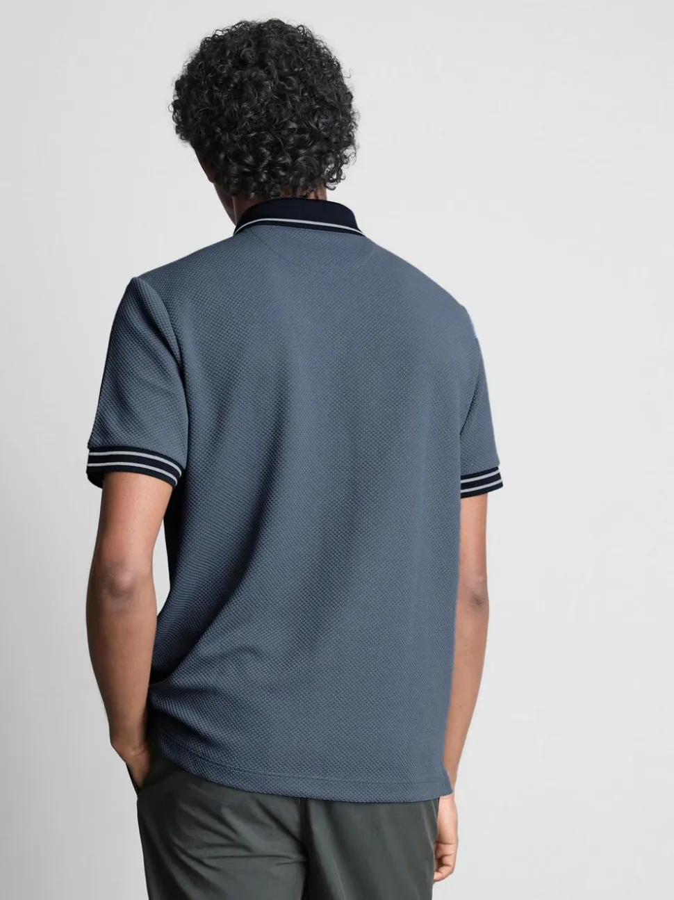 Strukturiertes Poloshirt