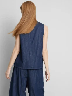 Strukturiertes „The Edit“ Denim-Top