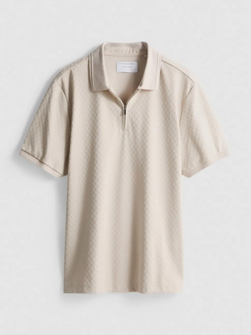 Strukturiertes „The Edit“ Poloshirt mit Reißverschluss