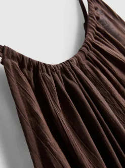 Strukturiertes Trapeztop mit Neckholder