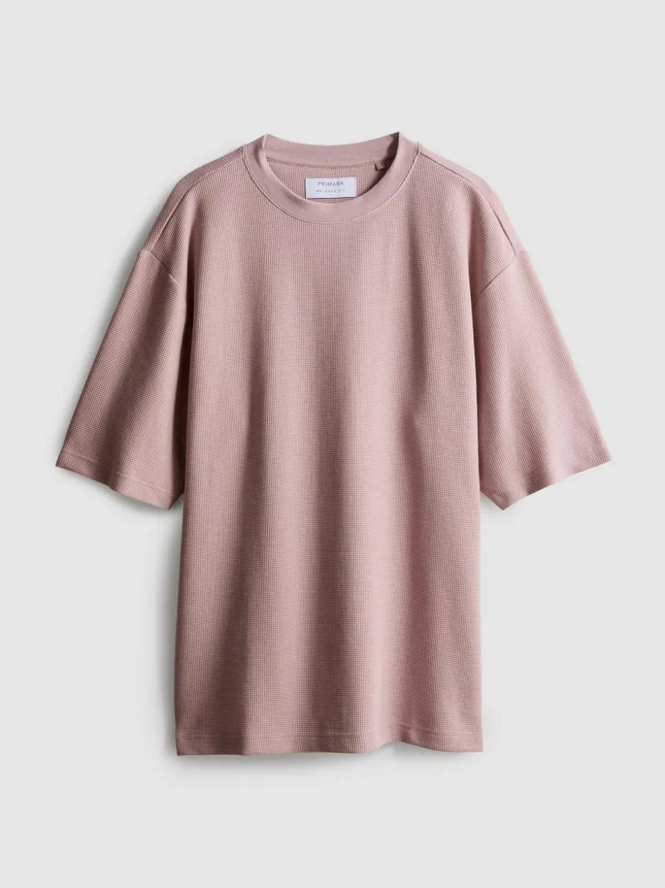 Strukturiertes T-Shirt mit geradem Schnitt