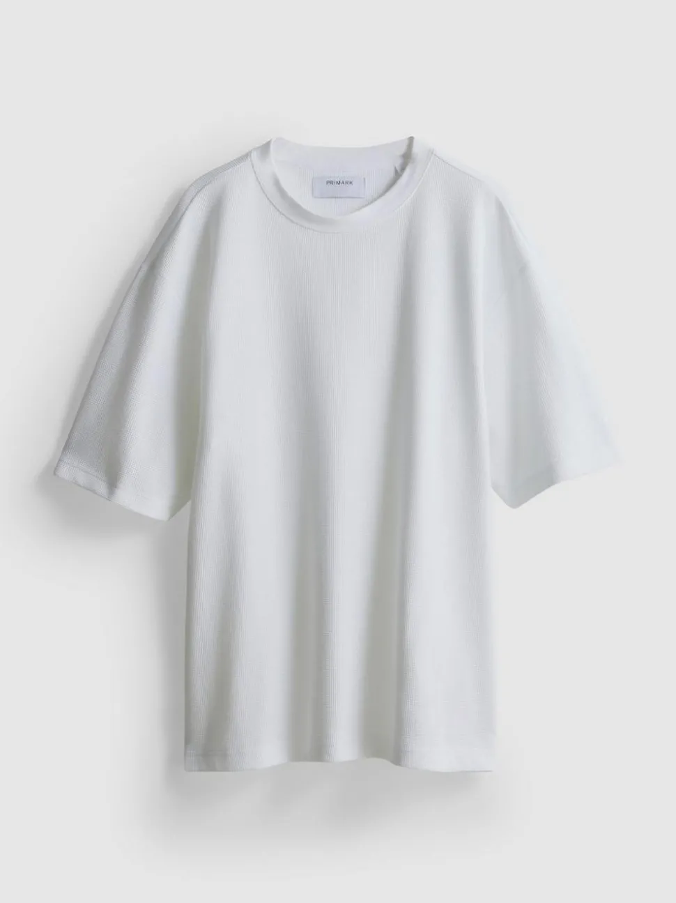 Strukturiertes T-Shirt mit geradem Schnitt