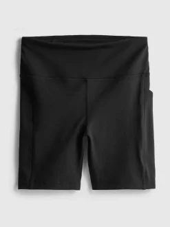 Stützende Active-Yoga-Shorts mit hohem Bund